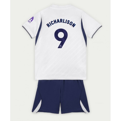 Stroje piłkarskie Tottenham Hotspur Richarlison #9 Koszulka Podstawowej dla dzieci 2026-27 Krótki Rękaw (+ szorty)